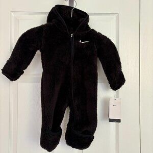 North Face Fleece Bunting Suit - 3-6 Months - Black